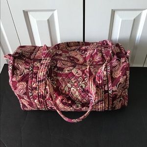 Vera Bradley Piccadilly Plum Paisley duffel bag